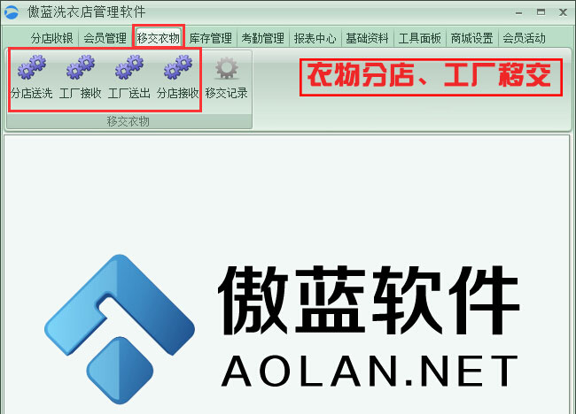 衣物分店、工廠移交